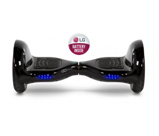 GOCLEVER City Board Plus LG, 10" nafukovací kola, černá - kolonožka, hoverboard