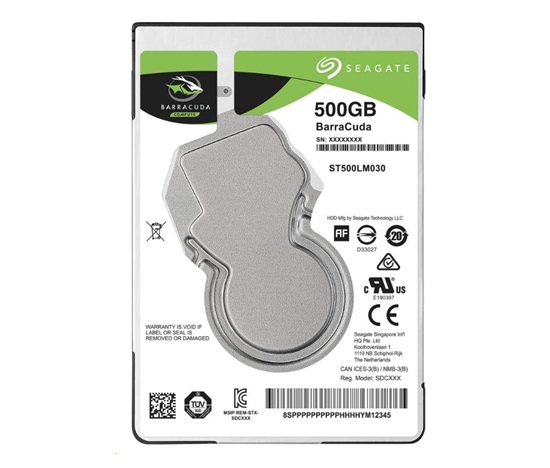 SEAGATE HDD BARRACUDA 2.5" 500GB, SATAIII/600 5400RPM, 128MB cache, 7mm