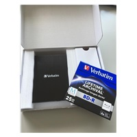 VERBATIM externí mechanika Slimline Blu-ray Rewriter USB 3.0 Zdarma BR Disc 25GB (CD DVD BD Mdisc) +NERO