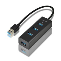 AXAGON HUE-S2B, 4x USB 3.0 CHARGING hub, micro USB nap. konektor, kabel USB-A 30cm