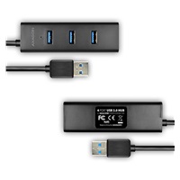 AXAGON HUE-S2B, 4x USB 3.0 CHARGING hub, micro USB nap. konektor, kabel USB-A 30cm