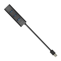 AXAGON HUE-S2B, 4x USB 3.0 CHARGING hub, micro USB nap. konektor, kabel USB-A 30cm