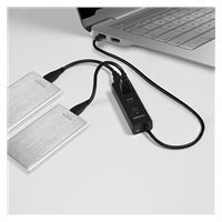 AXAGON HUE-S2B, 4x USB 3.0 CHARGING hub, micro USB nap. konektor, kabel USB-A 30cm