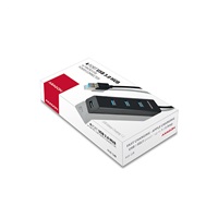 AXAGON HUE-S2B, 4x USB 3.0 CHARGING hub, micro USB nap. konektor, kabel USB-A 30cm