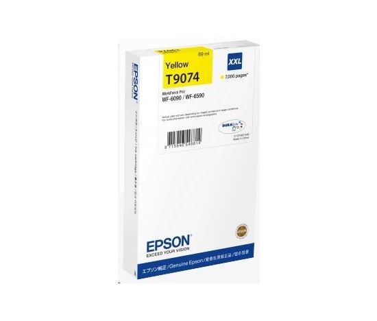 EPSON Ink bar WorkForce-WF-6xxx Ink Cartridge Yellow XXL 69 ml, BAR 7000 stran
