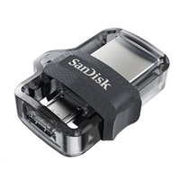 SanDisk Flash Disk 64GB Ultra, Dual USB Drive m3.0, OTG