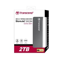TRANSCEND externí HDD USB 3.0 StoreJet 25C3N, 2TB, Ultra Slim