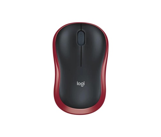 Logitech Wireless Mouse M185, red