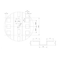 TRITON Středová vertikální lišta 42U