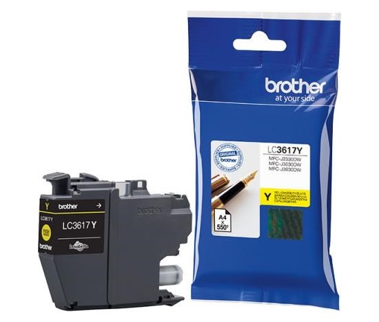 BROTHER INK LC-3617Y žlutý, yellow - 550stran, J2330, J3530, J3930