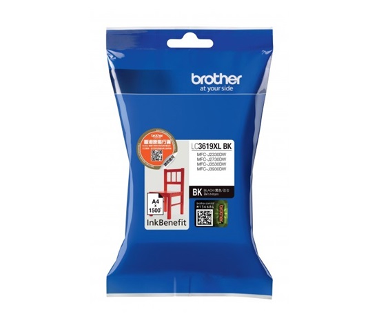 BROTHER INK LC-3619XLBK černá velká - 2800stran, J2330, J3530, J3930