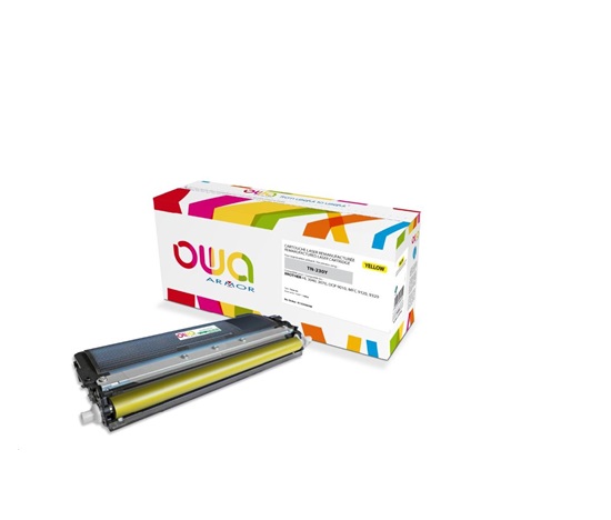OWA Armor toner pro BROTHER HL 3040, 3070, DCP 9010, MFC9120, 9320, 1400 Stran, TN230Y, žlutá/yellow (TN-230Y)