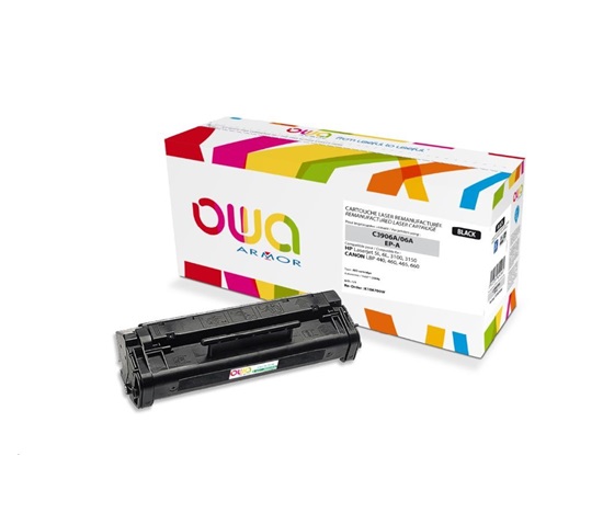 OWA Armor toner pro HP Laserjet 5L, 6L, 3100, 3150, 2500 Stran, C3906A, černá/black