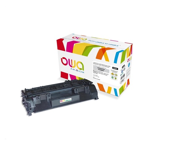 OWA Armor toner pro HP Laserjet P2030, P2035, P2050, P2055, 2300 Stran, CE505A, černá/black