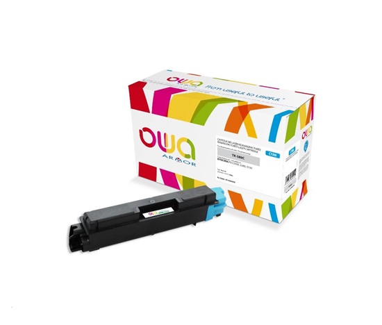 OWA Armor toner pro KYOCERA FSC-5150, 2800 Stran, TK580C, modrá/cyan + waste box (TK-580C)