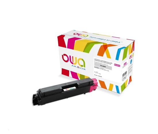 OWA Armor toner pro KYOCERA FSC-5150, 2800 Stran, TK580M, červená/magenta + waste box (TK-580M)