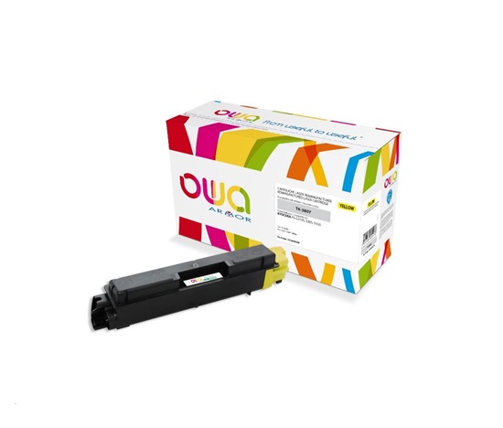 OWA Armor toner pro KYOCERA FSC-5150, 2800 Stran, TK580Y, žlutá/yellow + waste box (TK-580Y)