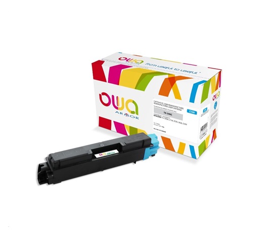 OWA Armor toner pro KYOCERA FS-C5250, 2026, 5000 Stran, TK590C, modrá/cyan + waste box (TK-590C)