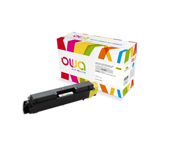 OWA Armor toner pro KYOCERA FS-C5250, 2026, 5000 Stran, TK590Y, žlutá/yellow + waste box (TK-590Y)