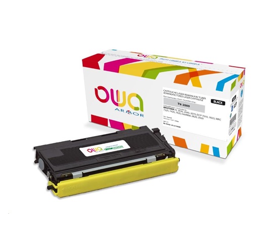 OWA Armor toner pro BROTHER HL 2030, 2040, 2070 DCP 7010, 7025 MFC 7225,Fax 2820,2500 Stran,TN2000,černá/black (TN-2000)
