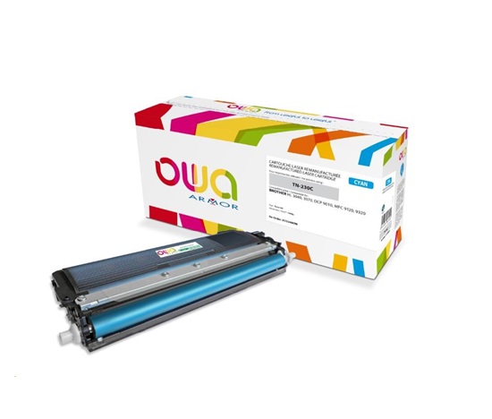 OWA Armor toner pro BROTHER HL 3040, 3070, DCP 9010, MFC9120, 9320, 1400 Stran, TN230C, modrá/cyan (TN-230C)