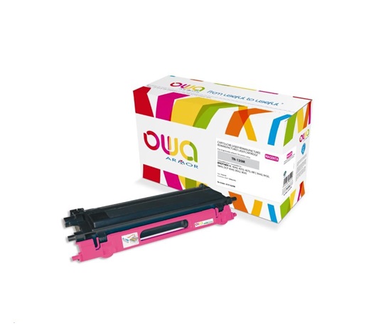OWA Armor toner pro BROTHER HL 4040, 4050, 4070, 4000 Stran, TN135M, červená/magenta (TN-135M)