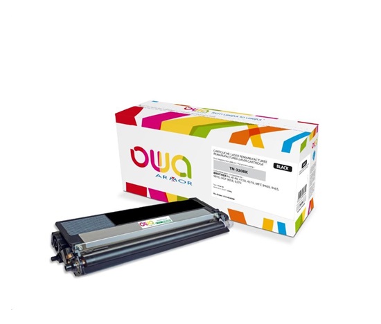 OWA Armor toner pro BROTHER HL 4140, 4150, 4570, MFC 9460, 9465 DCP 9055, 2500 Stran, TN320BK, černá/black (TN-320BK)
