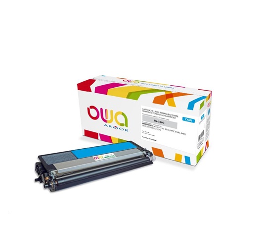 OWA Armor toner pro BROTHER HL 4140,4150,4570,MFC 9460, 9465, 9970, DCP 9055,9270,1500 Stran,TN320C,modrá/cyan(TN-320C)