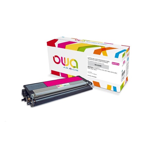 OWA Armor toner pro BROTHER HL 4140, 4150, 4570, MFC 9460 DCP 9055, 9270, 3500 Stran, TN325M, červená/magenta (TN-325M)