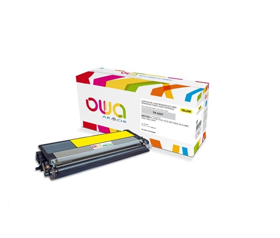 OWA Armor toner pro BROTHER HL 4140, 4150, 4570, MFC 9460 DCP 9055, 9270, 3500 Stran, TN325Y, žlutá/yellow (TN-325Y)