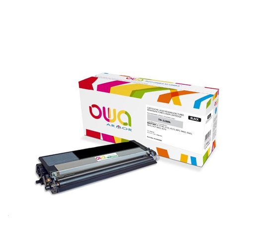 OWA Armor toner pro BROTHER HL 4140 4570,MFC9460,9465, 9970, DCP 9055, 9270, 6000 Stran, TN328BK,černá/black (TN-328BK)