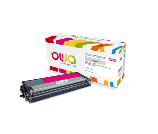 OWA Armor toner pro BROTHER HL 4140, 4150, 4570, MFC 9460 DCP 9055, 9270, 6000 Stran, TN328M, červená/magenta (TN-328M)