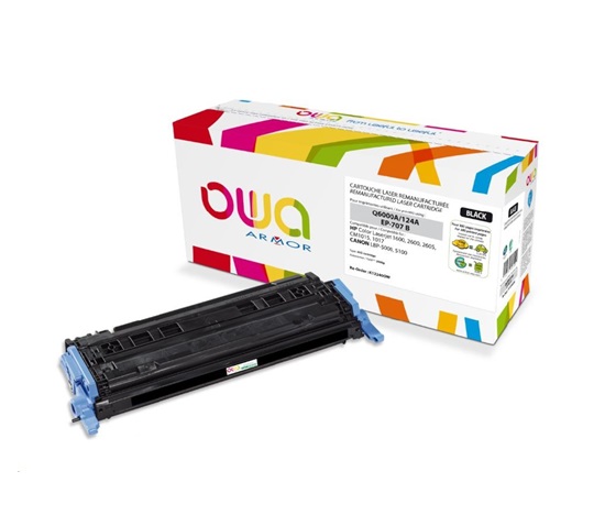OWA Armor toner pro HP Color Laserjet 1600, 2600, 2605, 2500 Stran, Q6000A, černá/black