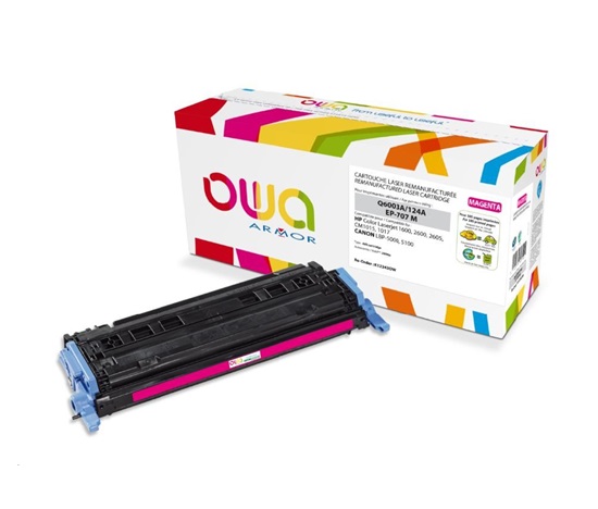 OWA Armor toner pro HP Color Laserjet 1600, 2600, 2605, 2000 Stran, Q6003A, červená/magenta