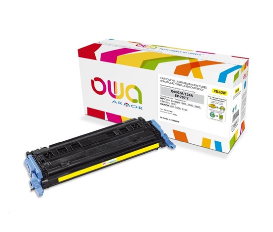 OWA Armor toner pro HP Color Laserjet 1600, 2600, 2605, 2000 Stran, Q6002A, žlutá/yellow