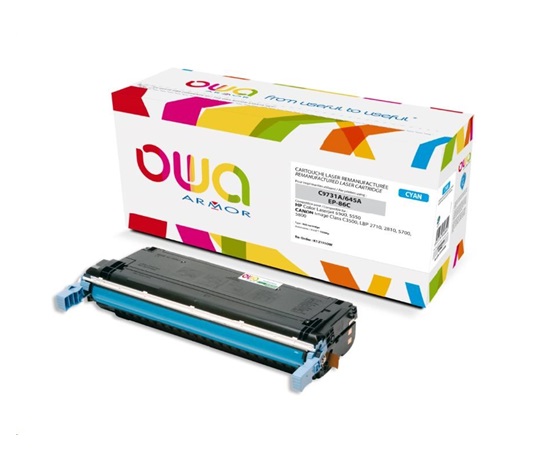 OWA Armor toner pro HP Color Laserjet 5500, 5550, 12000 Stran, C9731A, modrá/cyan