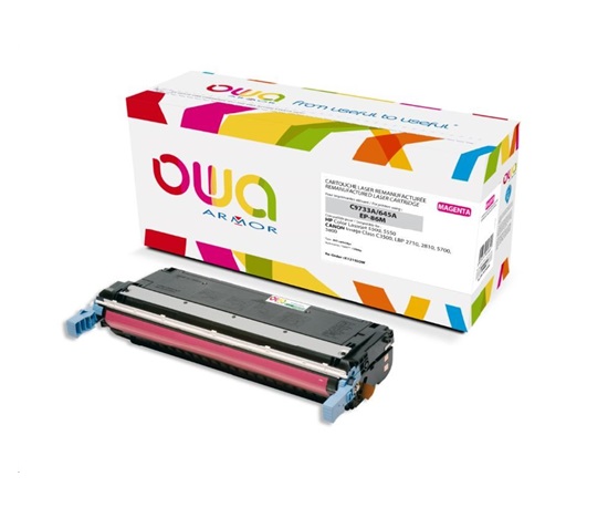 OWA Armor toner pro HP Color Laserjet 5500, 5550, 12000 Stran, C9733A, červená/magenta