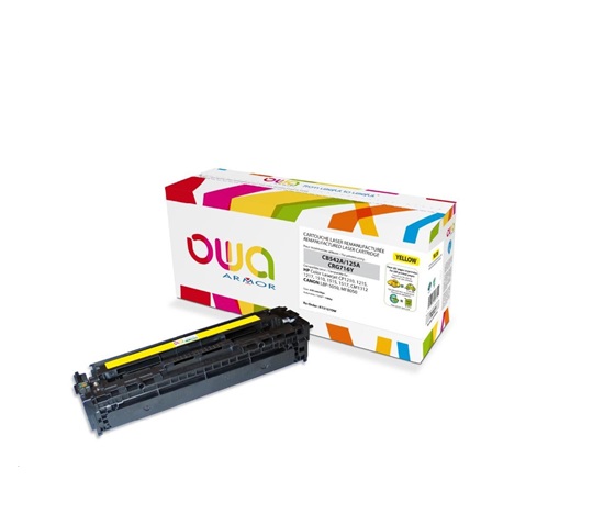 OWA Armor toner pro HP Color Laserjet CP1210, 1215, 1510, 1400 Stran, CB542A, žlutá/yellow