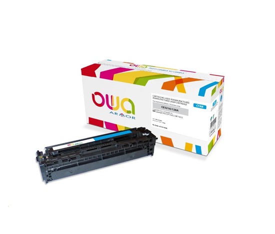 OWA Armor toner pro HP Laserjet Pro CP1525, 1300 Stran, CE321A, modrá/cyan