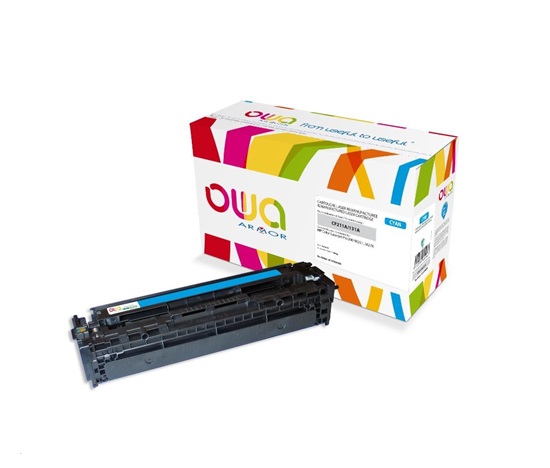 OWA Armor toner pro HP Color Laserjet Pro 200 M251, M276, 1800 Stran, CF211A, modrá/cyan
