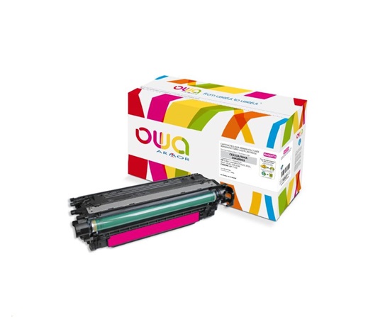 OWA Armor toner pro HP Color Laserjet CP3525, 7000 Stran, CE253A, červená/magenta