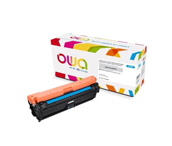 OWA Armor toner pro HP Color Laserjet CP5220, 5225, 7300 Stran, CE741A, modrá/cyan