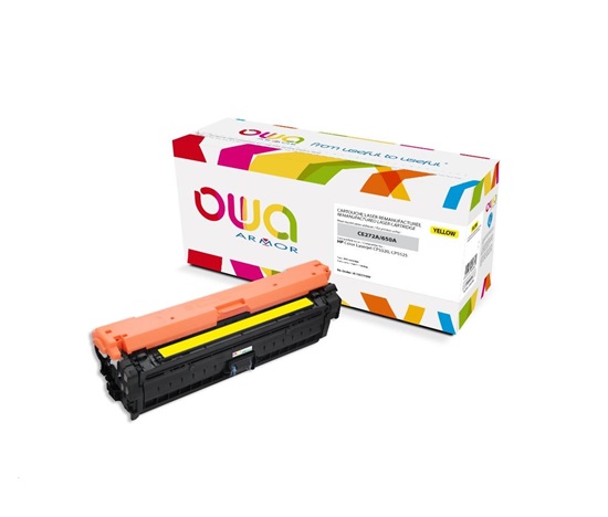 OWA Armor toner pro HP Color Laserjet Ese CP5520, 5525, 15000 Stran, CE272A, žlutá/yellow