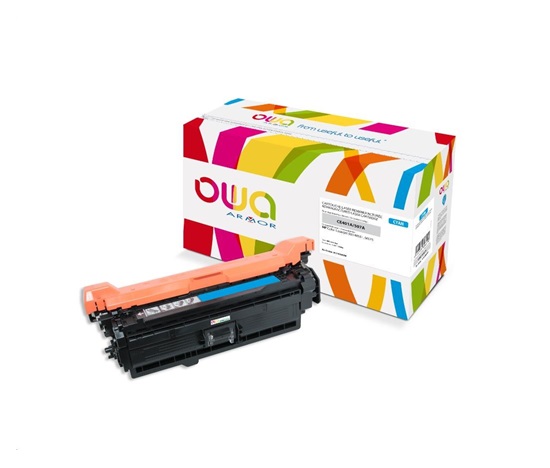 OWA Armor toner pro HP Color Laserjet Ese 500 M551, M575, 6000 Stran, CE401A, modrá/cyan