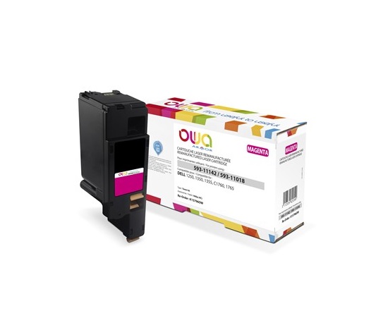 OWA Armor toner pro DELL 1250, 1350, 1355, C1760, C1765, 1400   Stran, 593-11142, červená/magenta