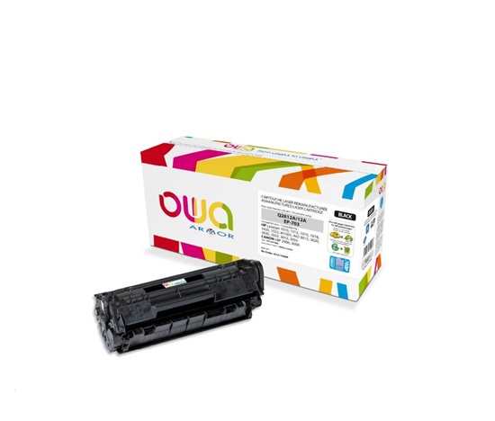 OWA Armor toner pro HP Laserjet 1010, 1012, 1015, 1020, 1022, 4000 Stran, Q2612A JUMBO, černá/black