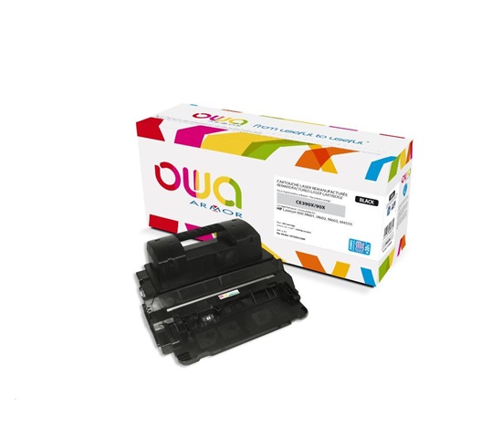 OWA Armor toner pro HP Laserjet 600 M602, M603, M4555 , 32000 Stran, CE390X JUMBO, černá/black