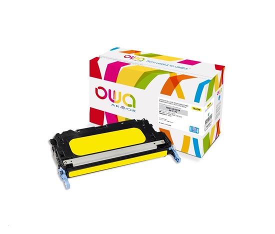 OWA Armor toner pro HP Color Laserjet 3600 CP3505, 8000 Stran, Q6472A JUMBO, žlutá/yellow