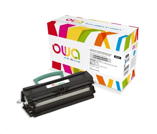 OWA Armor toner pro LEXMARK E230, 331, 232, 330, 331, 332, 238, 240, 340, 342, X340,X342,6000 Stran,12A8405, černá/black