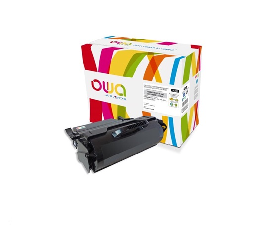 OWA Armor toner pro LEXMARK T650, 652, 654, 656, X651, 652, 654, 656, 658, 25000 Stran, T650H11E, černá/black